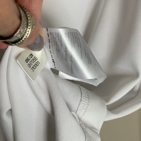 adidas White and Gray Men's Shirt - Picture 7 of 9